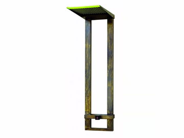 MENHIR - Wall-mounted brass shower panel with overhead shower by Tender rain - view 2